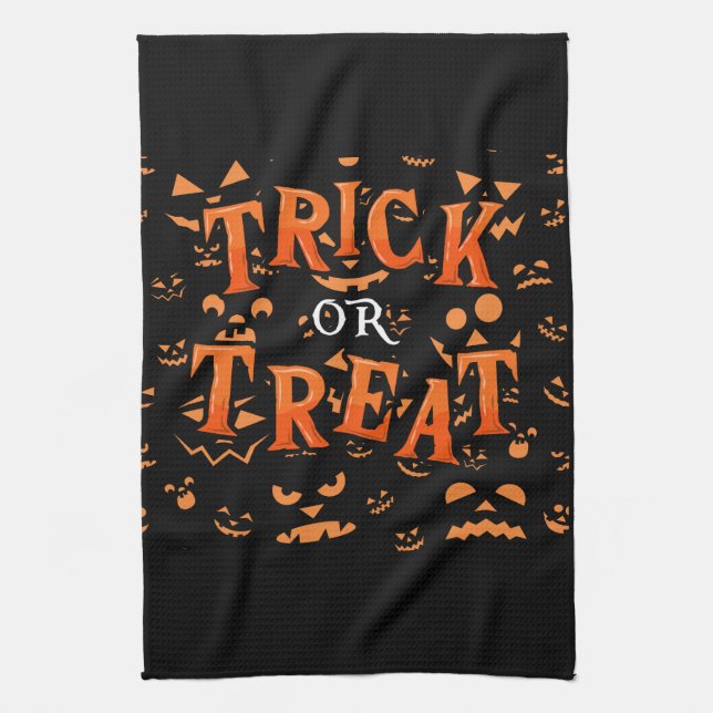 Trick or Treat Halloween Küchentücher (Vertikal)