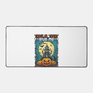 Trick Or Treat Halloween Maison Hantée Citrouilles