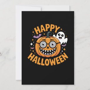 Trick or Treat Halloween Pumpkin Happy Halloween Einladung