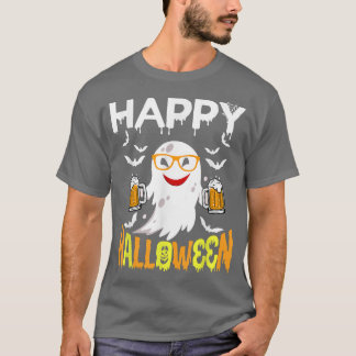 Trick or Treat Halloween Shirt Ghost Pumpkin Happy