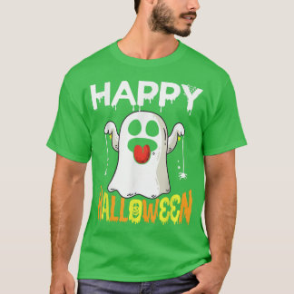 Trick or Treat Halloween Shirt Ghost Pumpkin Happy