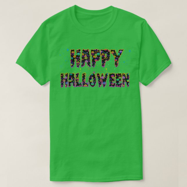 Trick or Treat Halloween Shirt Pumpkin Happy Hallo (Design vorne)
