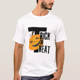 Trick or Treat Halloween Smile Pumpkin Tshirt