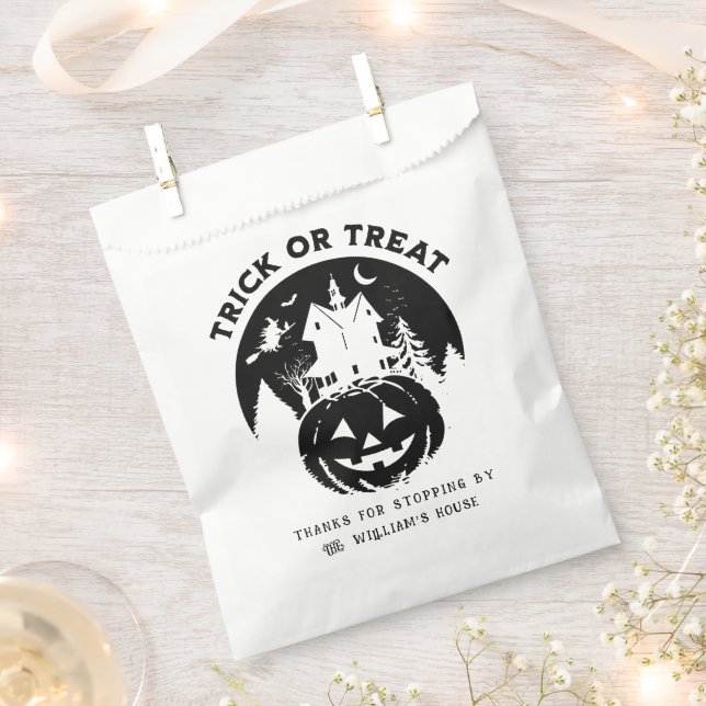 Trick or Treat Halloween Spuk House Geschenktütchen (Ausgeschnitten)