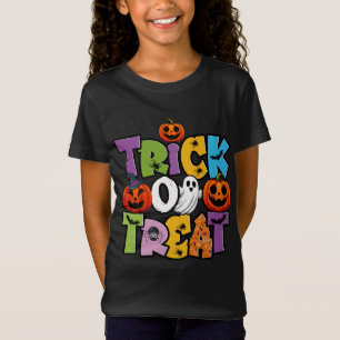 Trick or Treat Kids Halloween T-Shirt - Cute & Col