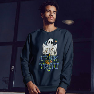 Trick or Treat Men Halloween Sweatshirt