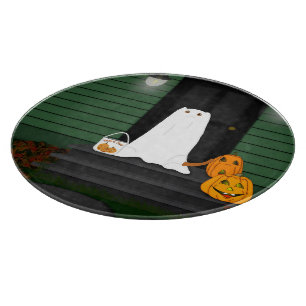 Trick or Treat Oliver the Otter! Schneidebrett