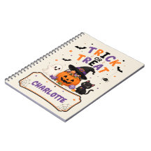 Trick or Treat Orange Cahier de Halloween Personna