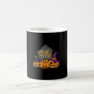 Trick or treat pumpkin halloween t-shirt kaffeetasse