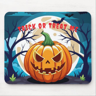Trick or Treat Pumpkin Moonlight  Mousepad