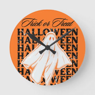 trick or treat runde wanduhr