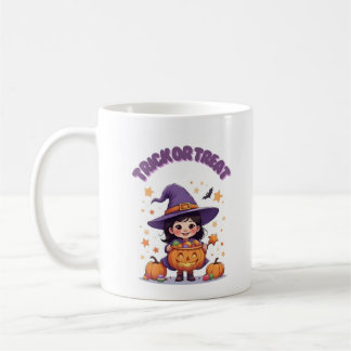 Trick or Treat Witch Mug - Jack O’Lantern purple