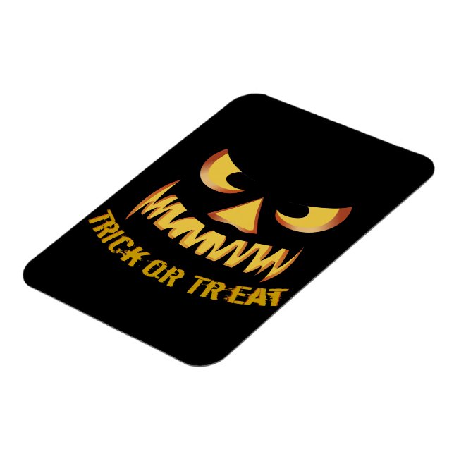 Trick or Treat with Pumpkin Face Magnet (Linke Seite)
