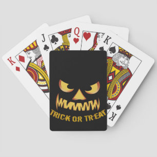 Trick or Treat with Pumpkin Face Spielkarten