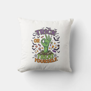 Trick Or Treat Yourself Zombie-Hand Halloween-Süßi Kissen