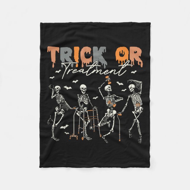 Trick Or Treatment Pt Physical Therapy Therapist H Fleecedecke (Vorderseite)
