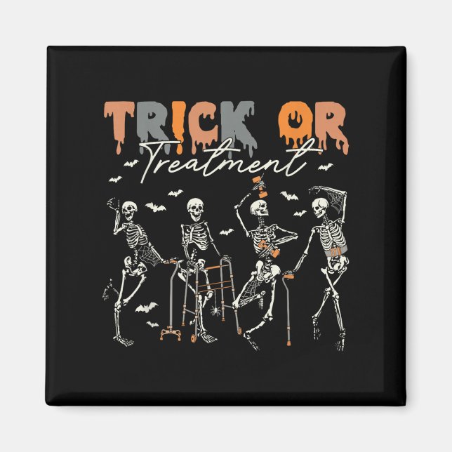 Trick Or Treatment Pt Physical Therapy Therapist H Magnet (Vorne)