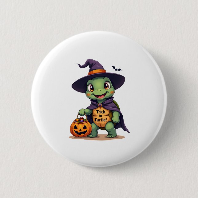 Trick-or-Turtle Button (Vorderseite)