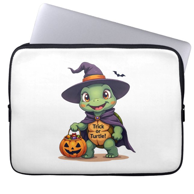 Trick-or-Turtle Laptopschutzhülle (Vorderseite)