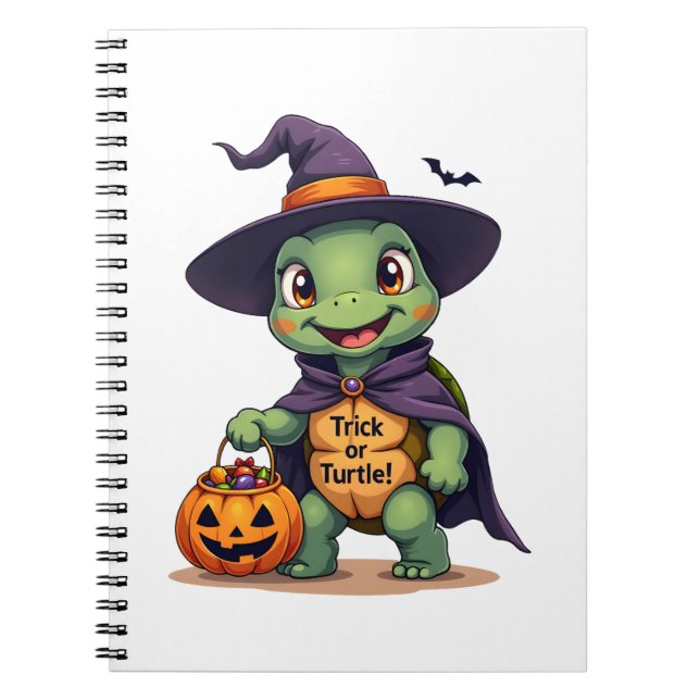 Trick-or-Turtle Notizblock (Vorderseite)