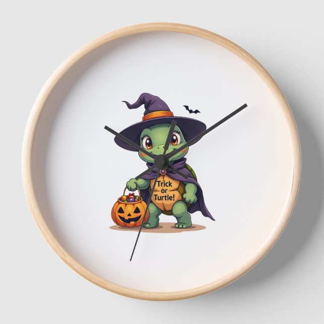 Trick-or-Turtle Uhr (Vorderseite)