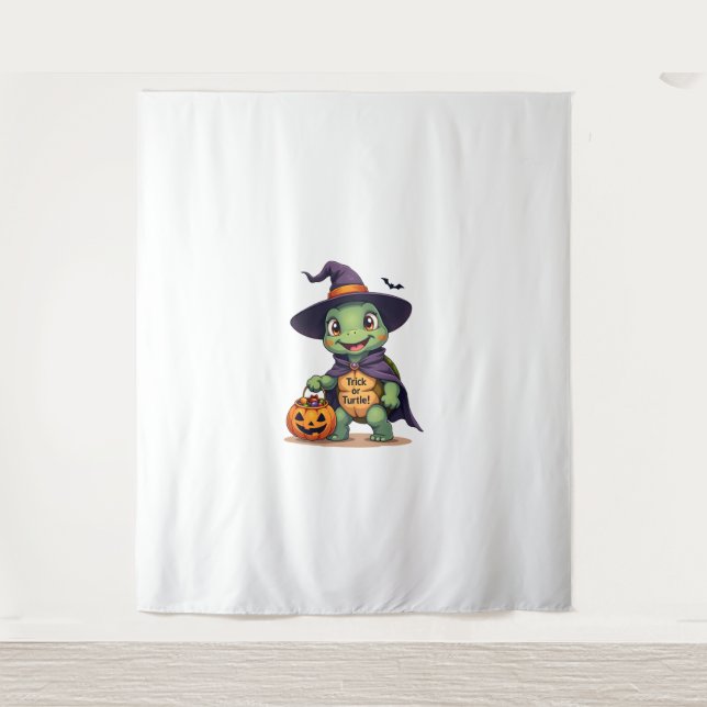 Trick-or-Turtle Wandteppich (Vorderseite)