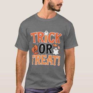 Trick orreat Halloween Retro T-Shirt