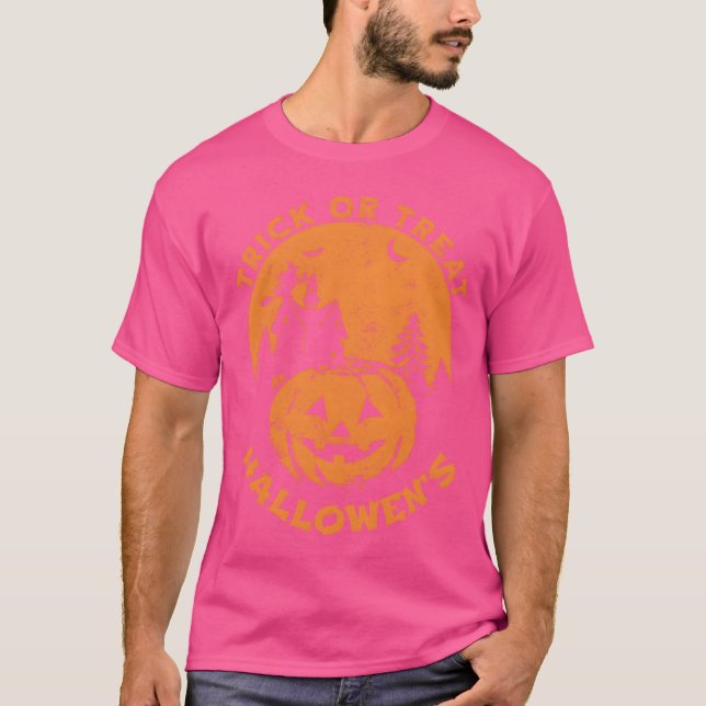 Trick Orreat Halloweens Freunde T-Shirt (Vorderseite)