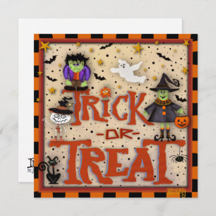 Trick ou traitement Halloween Inspirivity Carte de