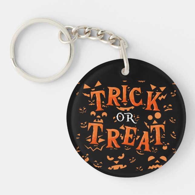 Trick ou traitement Halloween Porte - clés acryliq (Devant)