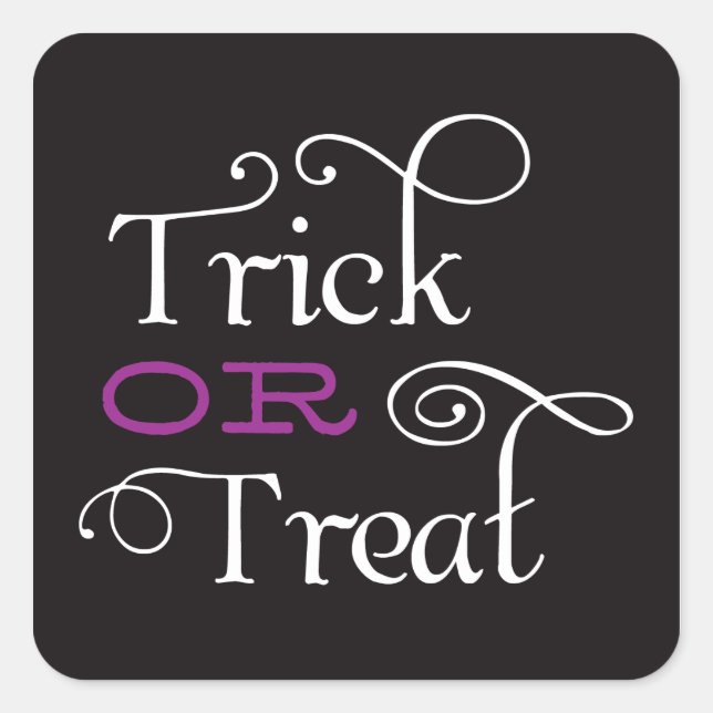 TRICK OU TRAITEMENT | STICKERS HALLOWEEN (Devant)