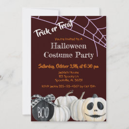 Trick ou traiter Halloween Costume Fête Invitation