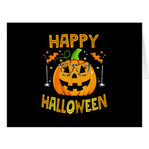 Trick Ou Traiter Halloween Drôle Citrouille Happy 