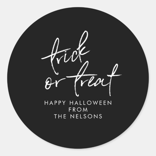 Trick ou traiter Halloween Favoriser le Sticker de (Devant)