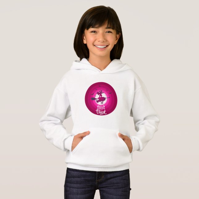 Trick ou Treat Happy Halloween Costume pour filles (Devant entier)