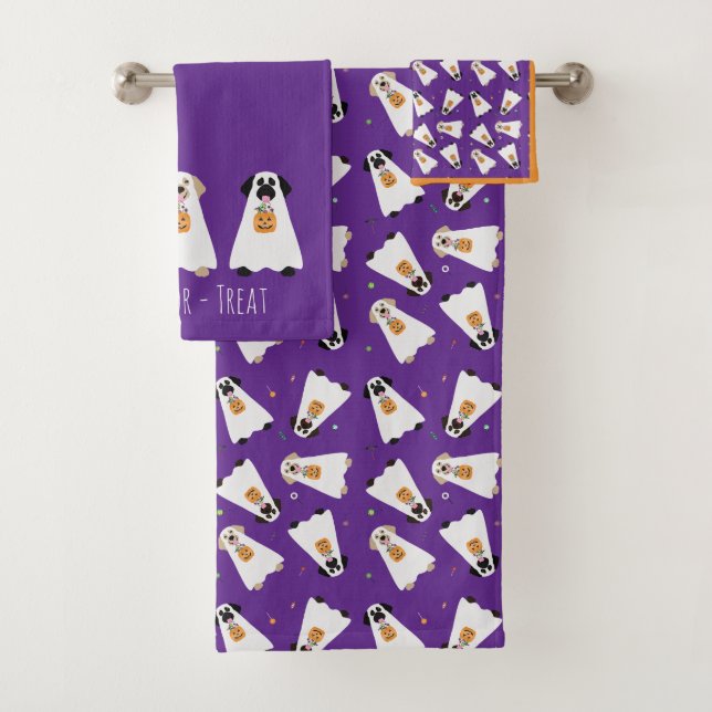 Trick Ou Treat Labrador Retriever Ghost Dogs (En situation)