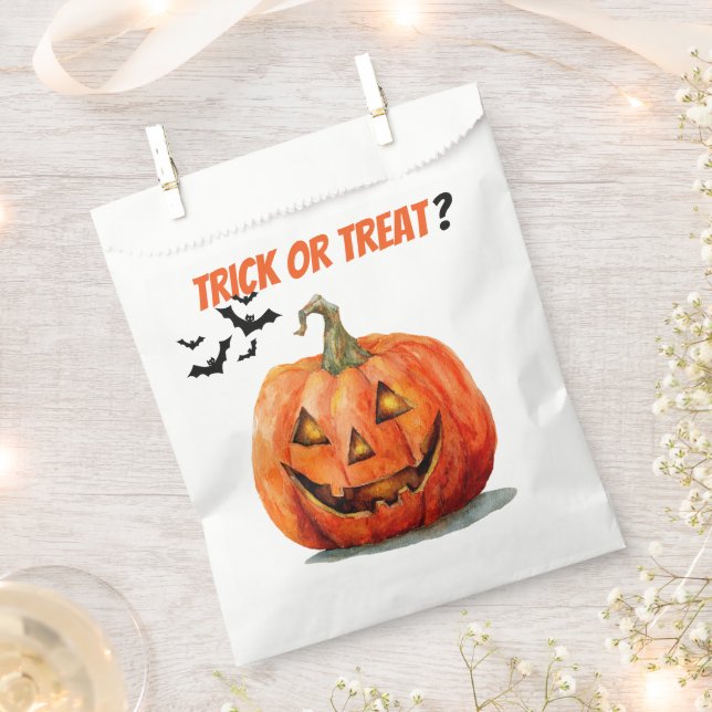 Trick ou Treat ? Sacs préférés Citrouille éffrayan (Coupé)