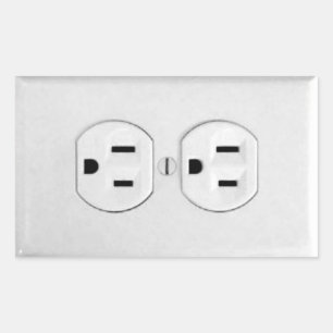 Trick Outlet Rechteckiger Aufkleber