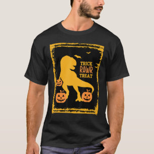 Trick Rawr Leckerei Funny T Rex Dinosaur Halloween T-Shirt