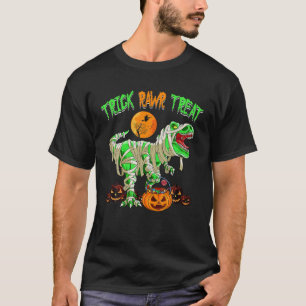 Trick Rawr Leckerei Halloween Dinosaur Trex Boys T T-Shirt