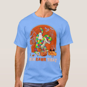 Trick Rawr Leckerei Halloween TRe Puzzles Autismus T-Shirt