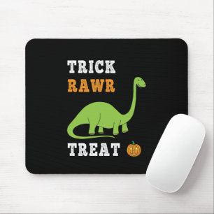 Trick Rawr Leckerei Niedlich Halloween Brontosauru Mousepad