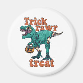 Trick Rawr Leckerei Zombie T Rex Halloween Dinosau Magnet