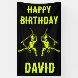 Trick Scooter Rider Birthday Banner
