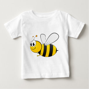 Trickfilm glückliche lächelnde Biene Baby T-shirt