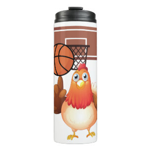 Trickfilm-Tier Basketball Thermosbecher