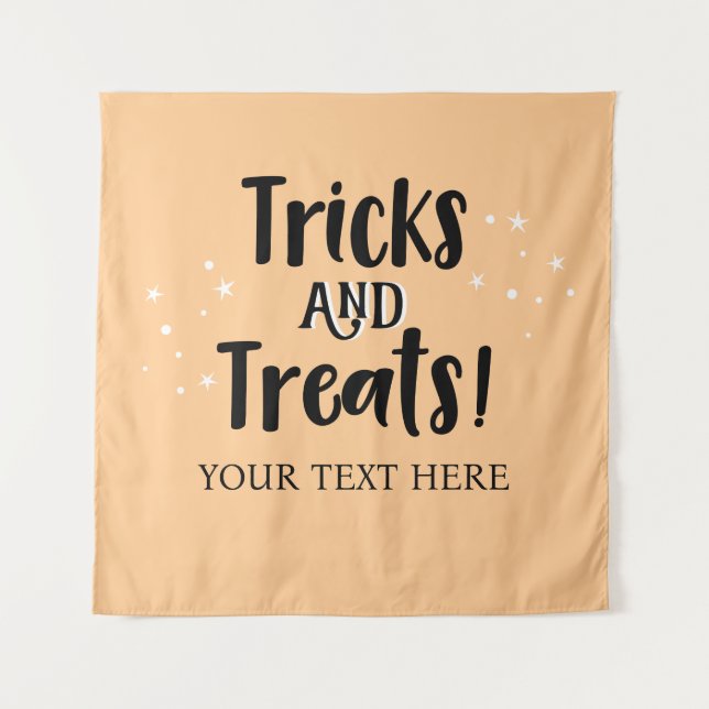 Tricks and Treats Halloween party Backdrop  Wandteppich (Vorderseite)