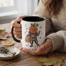 Tricks Are The Best Treats Vintage-Kürbisskelett