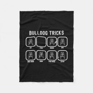 Tricks - Fun Bulldog Training Versage Fleecedecke