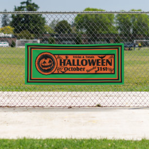 Tricks & Leckereien Halloween White GBG Banner